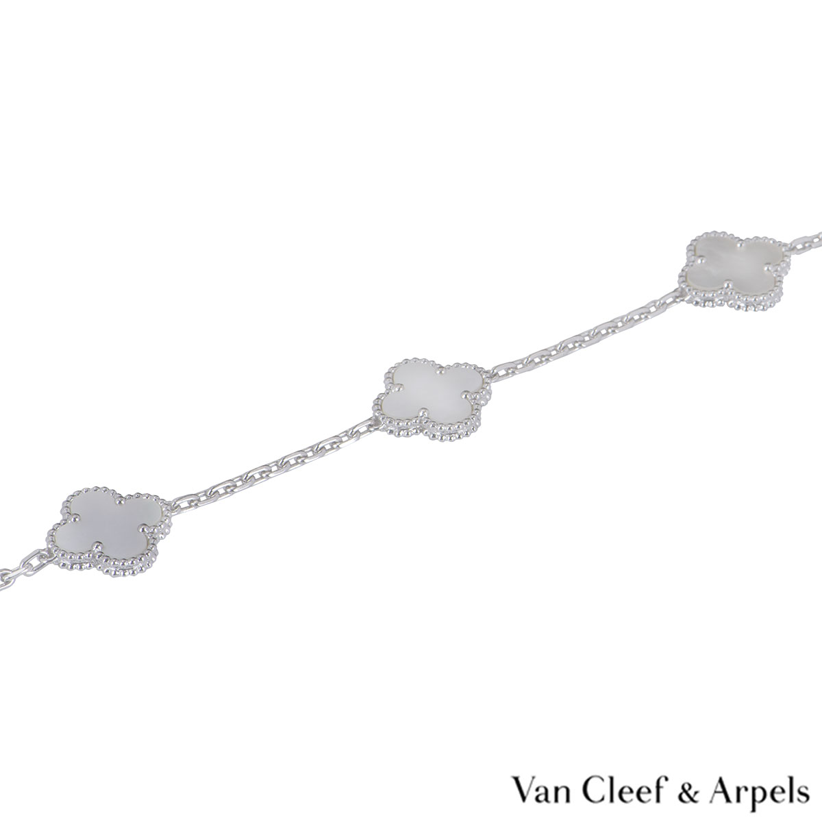 White gold necklace Van Cleef & Arpels Pink in White gold - 25573908